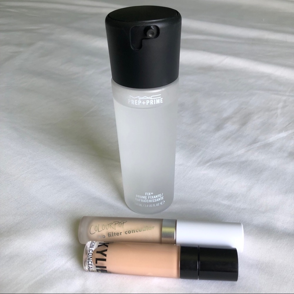 MAC Setting Spray, Kylie & Colourpop Concealer